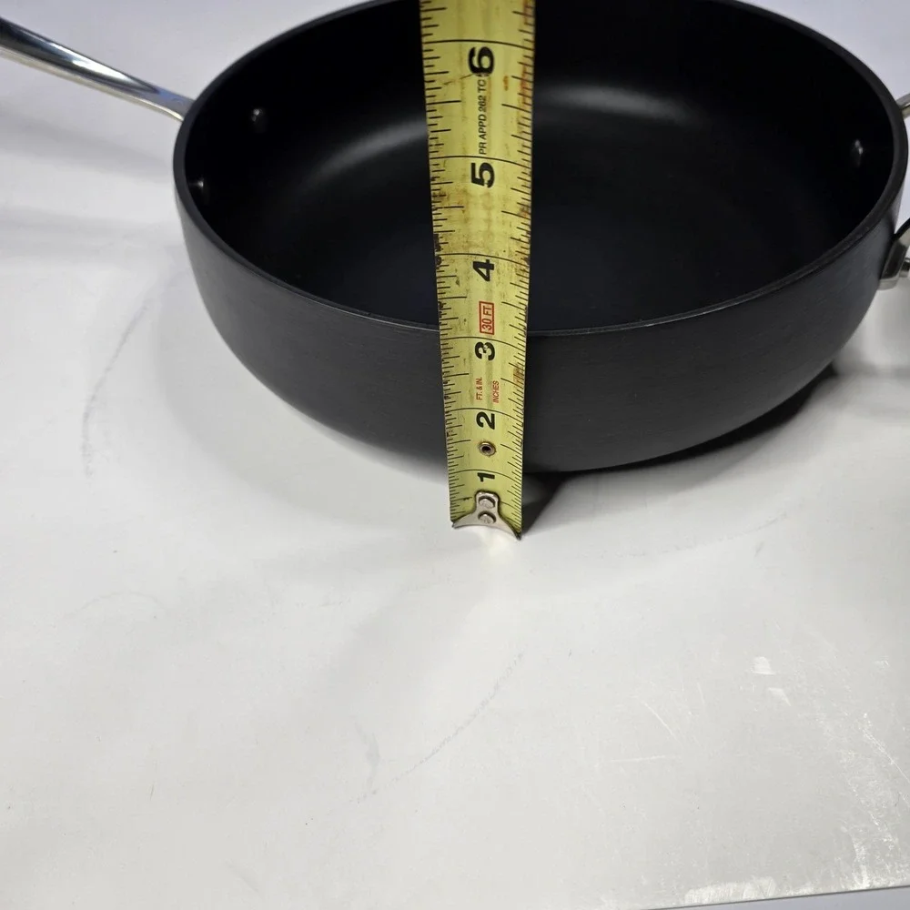 All Clad‎ 4 Quart Nonstick Fry Pan No Lid Black Stainless Steel Handle Kitchen